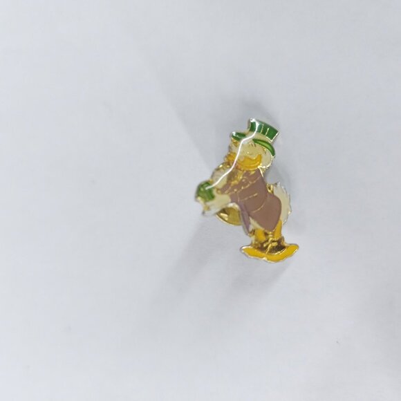 Vintage Disney Uncle Scrooge Enamel Pin Duck Top Hat Lapel Brooch Gold 90s Colle - Picture 2 of 5